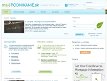 Tablet Screenshot of malepodnikanie.sk
